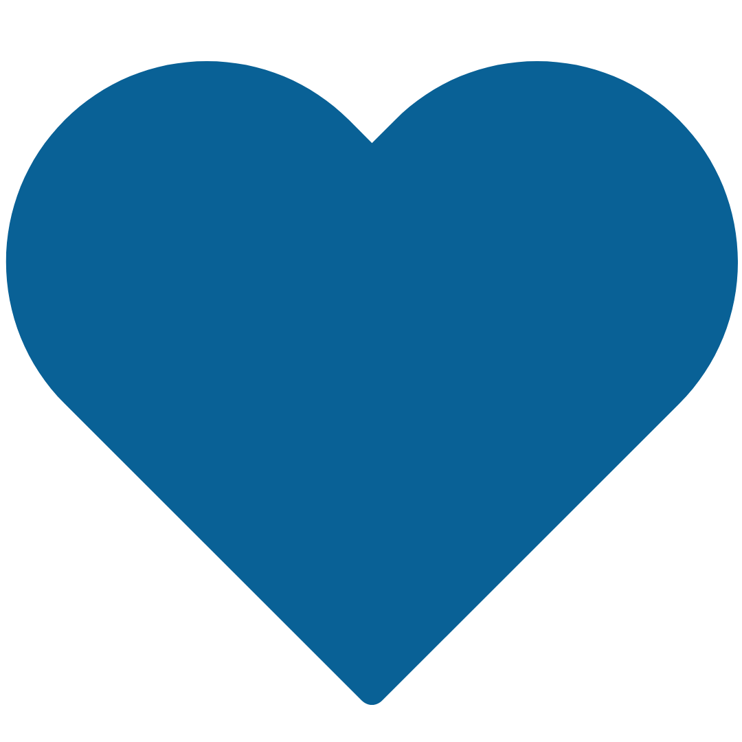 Blue Icon of a Heart
